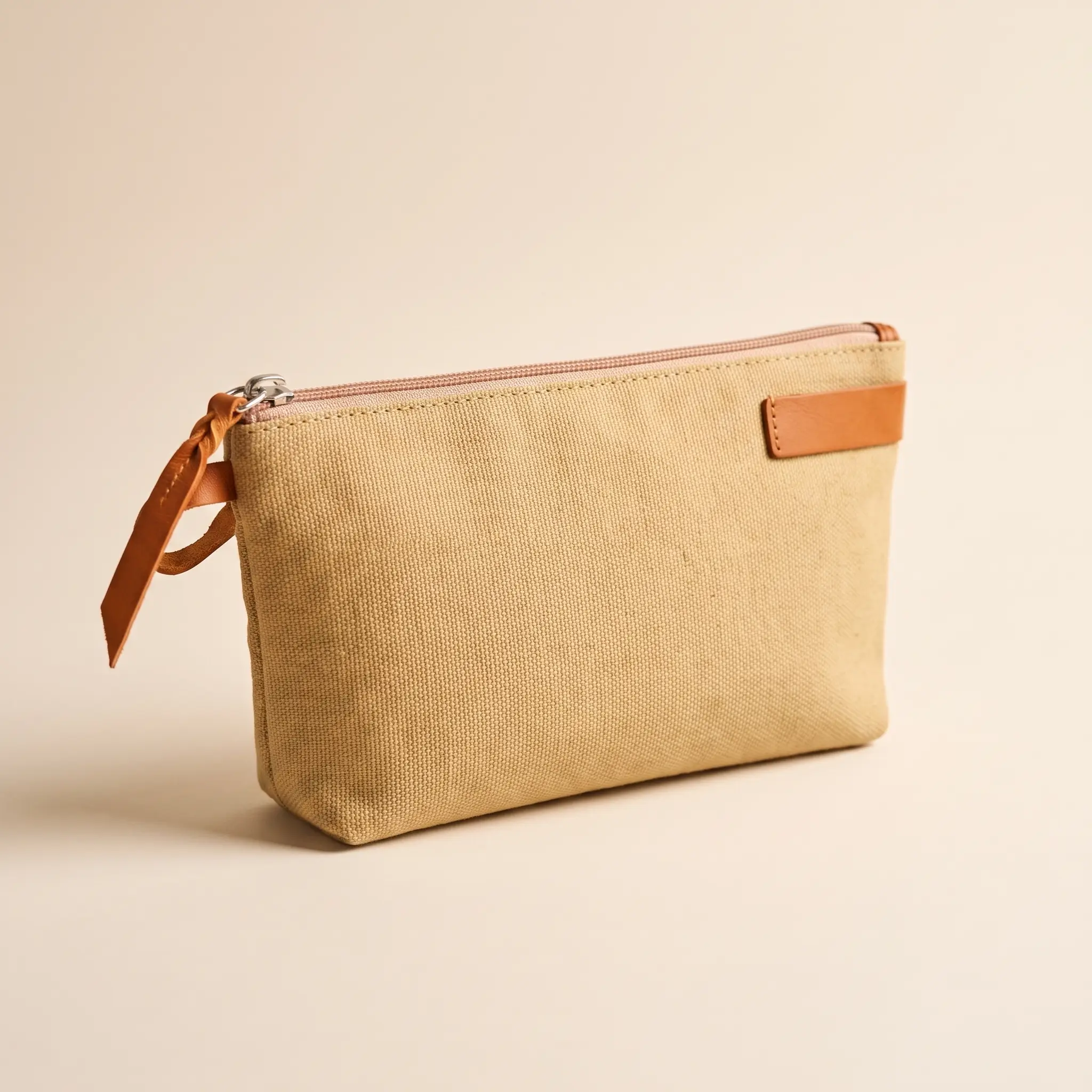 Upcycled Canvas & Leather Amenity Kit